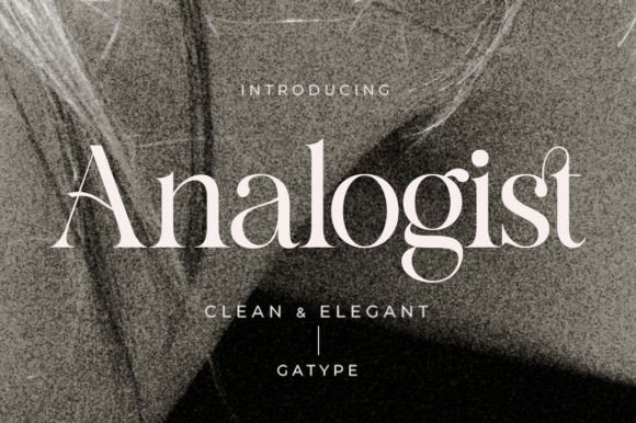 Analogist: A Modern Serif Font for Handmade Creations