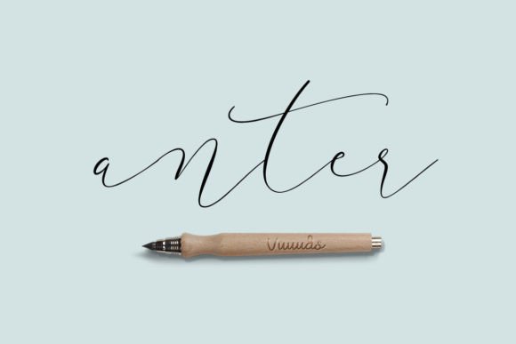 Anter: A Modern Script Font for Creative Branding