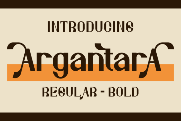 Argantara: A Bold Sans Serif Font for Strong Branding