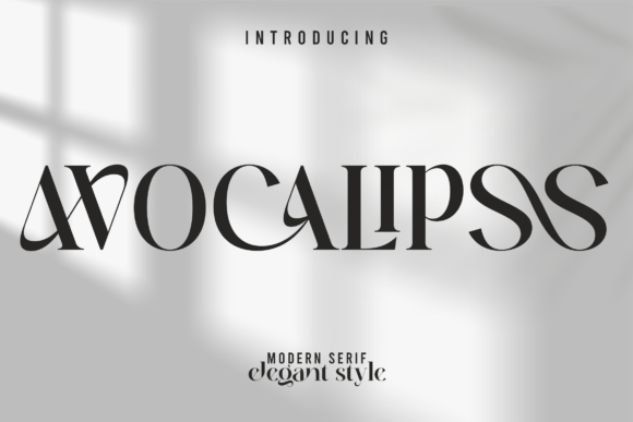 Avocalipss: A Modern Serif Font for Polished Branding