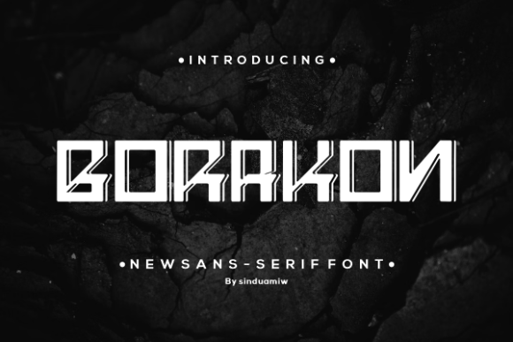 Borakon: A Modern Sans Serif Font for Craft Creations