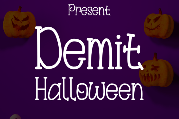 Demit Halloween: A Modern Serif Font for Digital Branding
