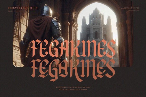 Fegakines: A Modern Blackletter Font for Creative Projects