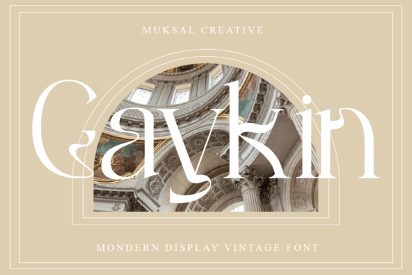 Gaykin: A Modern Serif Font for Digital Branding