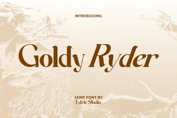Goldy Ryder: A Serif Font for Elegant Editorial Design