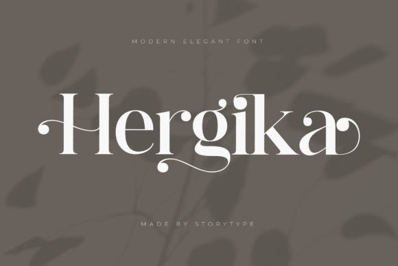 Hergika: A Serif Font for Modern Branding