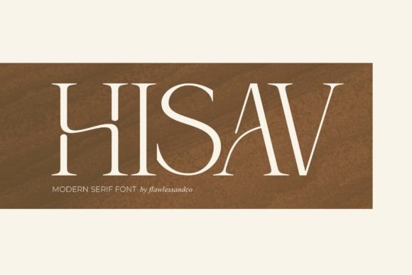 Hisav: A Stylish Serif Font for Modern Web Design