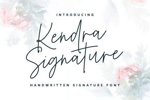 Kendra Signature: A Modern Script Font for Editorial Design