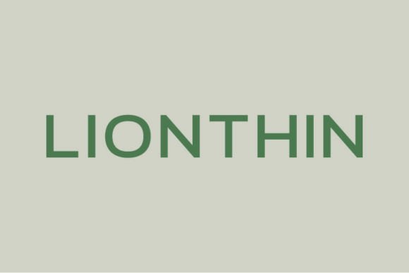 Lionthin: A Modern Sans Serif for Editorial Elegance