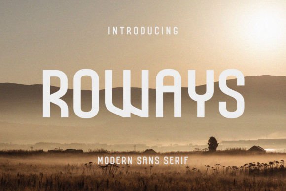 Roways: A Modern Sans Serif Font for Handmade Creations