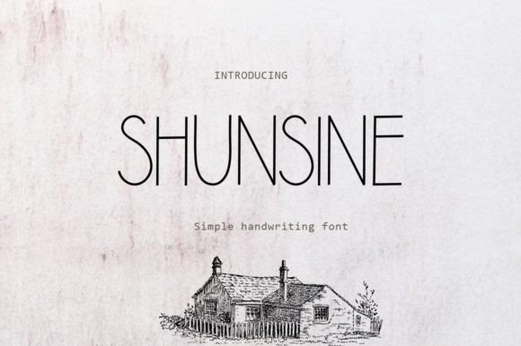 Shunsine Font for Professional Branding
