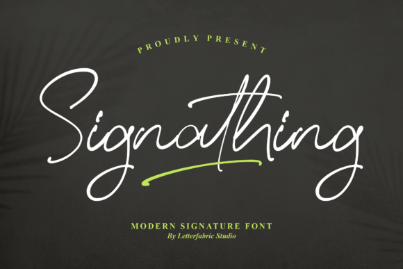 Signathing: A Handwritten Font for Editorial Elegance