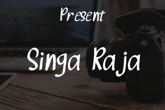 Singa Raja: A Modern Script Font for Craft Creations