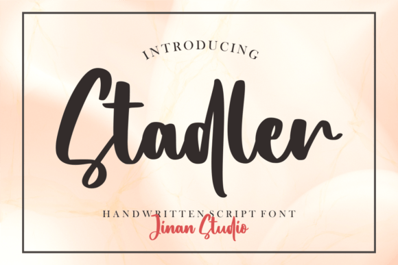Stadler: A Modern Script Font for Web Design