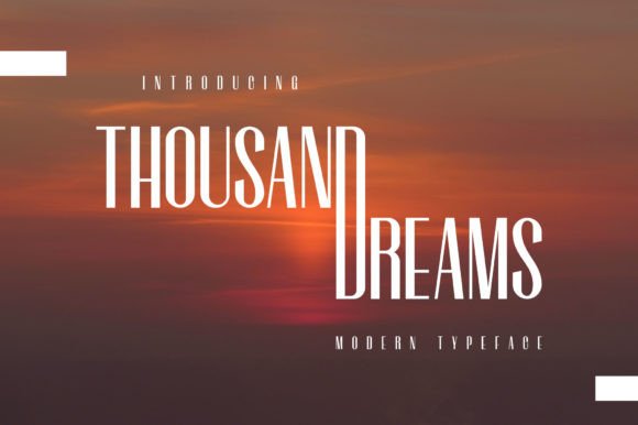 Thousand Dreams: A Modern Sans Serif for Editorial Elegance