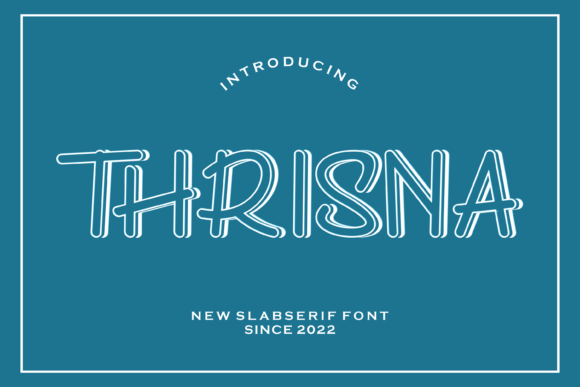 Thrisna: A Modern Slab Serif Font for Web Design