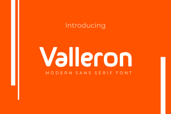 Valleron: A Modern Sans Serif Font for Editorial Design